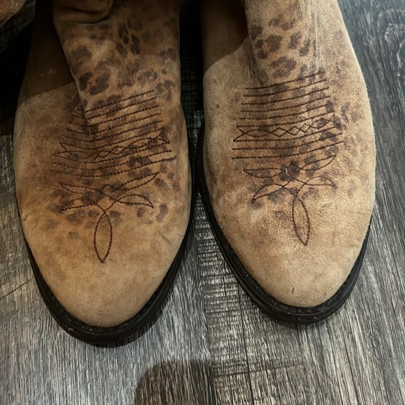 Tan Western Cowboy Boots with Zipper Old Gringo - Picture 3 of 5